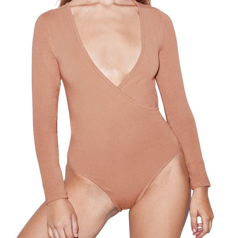 American apparel long sleeve bodysuit size xS